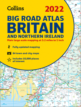 Paperback 2022 Collins Big Road Atlas Britain and Northern Ireland Book