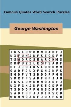 Paperback Famous Quotes Word Search Puzzles George Washington Book