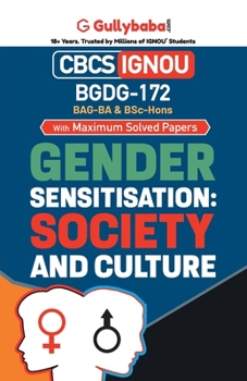 Paperback BGDG-172 Gender Sensitization: Society and Culture Book