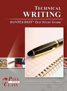 Hardcover Technical Writing DANTES/DSST Test Study Guide Book