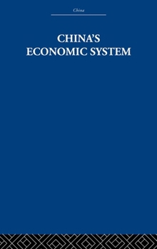 Hardcover China's Economic System Book