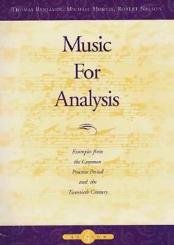 Paperback Music for Analysis: Examples from the Common Practice Period and the Twentieth Century Book