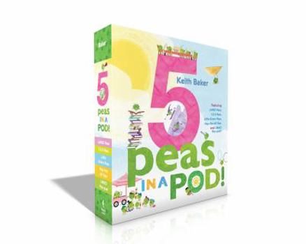 Hardcover 5 Peas in a Pod! (Boxed Set): Lmno Peas; 1-2-3 Peas; Little Green Peas; Hap-Pea All Year; Lmno Pea-Quel Book
