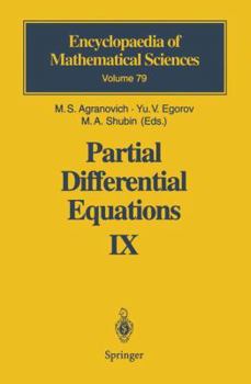 Paperback Partial Differential Equations IX: Elliptic Boundary Value Problems Book