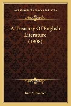 Paperback A Treasury Of English Literature (1908) Book