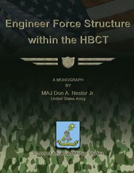 Paperback Engineer Force Structure Within the HBCT Book