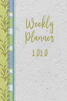 Paperback Weekly Planner 2020: Calendar and Schedule Agenda with Notes, To-Do's, Vision Boards and Habit Tracker, Floral Weekly and Monthly Organizer Book