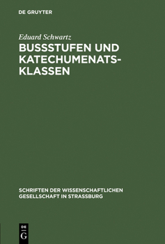 Hardcover Bußstufen Und Katechumenatsklassen [German] Book