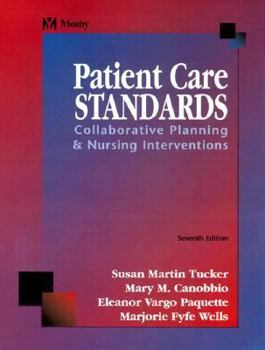 Paperback Patient Care Standards: Collaborative Planning and Nursing Interventions Book