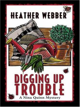 Paperback Digging Up Trouble [Large Print] Book