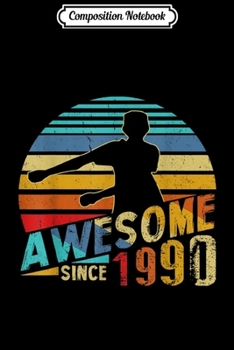 Paperback Composition Notebook: Flossing Awesome Since 1990 30th Vintage Birthday Gifts Journal/Notebook Blank Lined Ruled 6x9 100 Pages Book