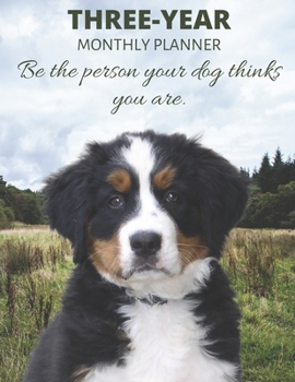 Three Year Monthly Planner Starting 2020 Agenda with Weekly Plan Space Best Gift For Dog Bernese Mountain Dog Owner Funny Saint Bernard Appointment Book for 2021 & 2022: Goal Planning Logbook 36 Month