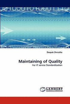 Paperback Maintaining of Quality Book