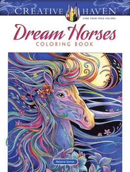 Paperback Creative Haven Dream Horses Coloring Book