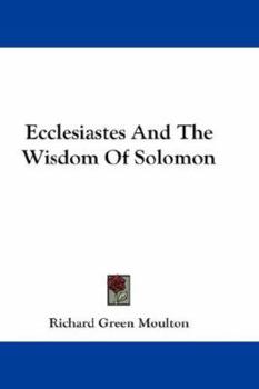 Ecclesiastes and the Wisdom of Solomon