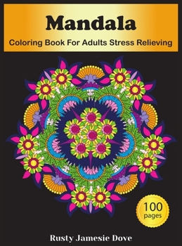 Hardcover Mandala: Coloring Book For Adults Stress Relieving Book