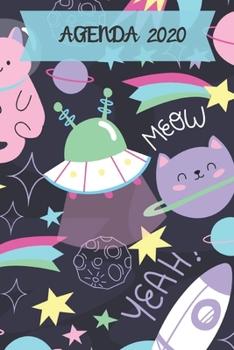 Agenda 2020: Agenda Hebdomadaire 2020 | 1 Semaine par page Format A5 | Janvier 2020 à Décembre 2020 | Planificateur Organiseur Semainier avec ... Flashy Multicolore Bleu (French Edition)