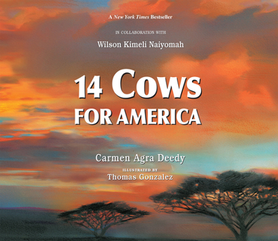Hardcover 14 Cows for America Book