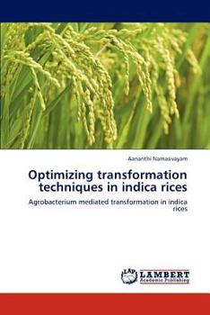 Paperback Optimizing Transformation Techniques in Indica Rices Book
