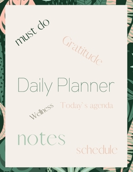 Paperback Daily Planner: Undated Daily Planner- Day at a glance Book