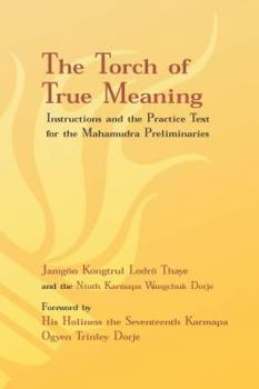 Paperback Torch of True Meaning: Instructions and the Practice for the Mahamudra Preliminaries Book