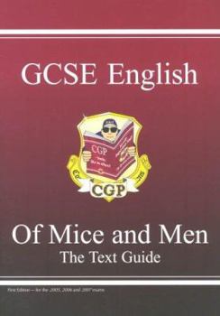 Paperback Gcse English: Of Mice and Men: The Text Guide Book