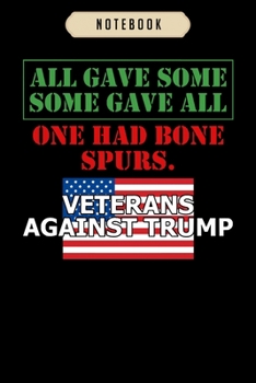 Notebook: Anti trump veterans Notebook|6x9(100 pages)Blank Lined Paperback Journal For Student, kids, women, girls, boys, men, birthday gifts|Veterans day gifts notebook