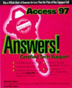 Paperback Access 97: Answers! Certified Tech Support Book