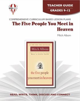 Paperback The Five People You Meet in Heaven - Teacher Guide by Novel Units Book