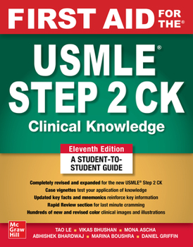 Paperback First Aid for the USMLE Step 2 Ck, Eleventh Edition Book