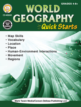 Paperback World Geography Quick Starts Workbook Book