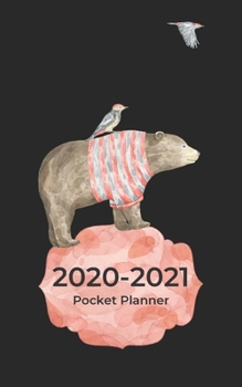 2020-2021 Pocket Planner: Bird and Bear Gift for Women | Organize Appointments And Other Important Dates With This 2-Year Calendar Book (2-Page Monthly Spreads)