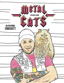 Paperback Metal Cats Coloring Book