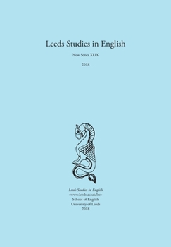 Paperback Leeds Studies in English 2018 Book