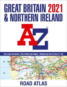Paperback 2021 Great Britain & Northern Ireland A-Z Road Atlas Book