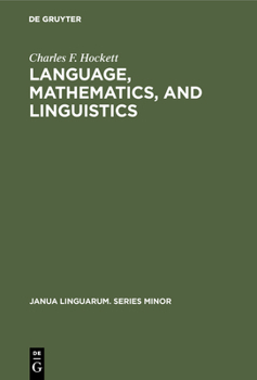 Hardcover Language, Mathematics, and Linguistics Book