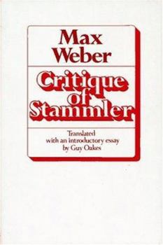 Hardcover Critique of Stammler Book