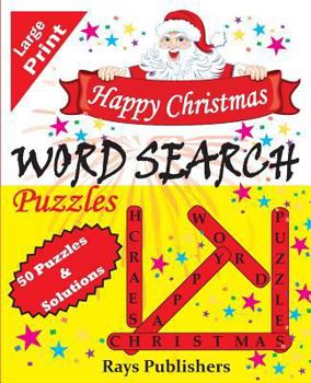 Paperback Happy Christmas Word Search Puzzles [Large Print] Book