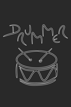 Paperback Grand Fantasy Designs - Notes: Slogan Music Dummer Dums - Notebook 6x9 checkered Book