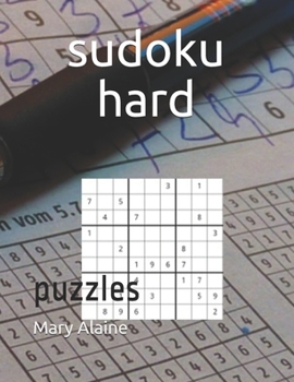 Paperback sudoku hard: puzzles Book