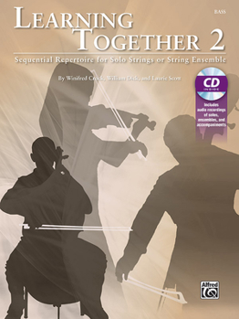Paperback Learning Together, Vol 2: Sequential Repertoire for Solo Strings or String Ensemble (Bass), Book & Online Audio Book