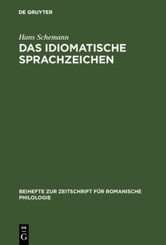 Hardcover Das idiomatische Sprachzeichen [German] Book