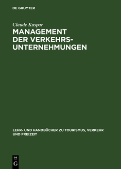 Hardcover Management der Verkehrsunternehmungen [German] Book