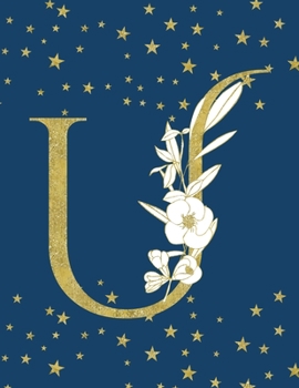 Paperback U: Dot Grid Notebook. Beautiful Monogrammed Dotted Journal Book