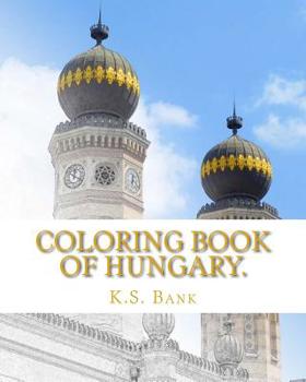 Paperback Coloring Book of Hungary. Book