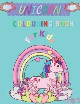Paperback Unicorn Colouring Book for Kids: English Book