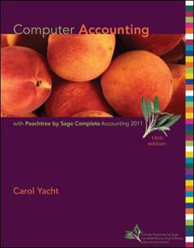 Spiral-bound Computer Accounting with Peachtree Complete 2011, Release 19.0 Book