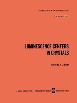 Paperback Luminescence Centers in Crystals Book
