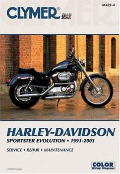 Paperback Clymer Harley-Davidson Sportster Evolution, 1991-2003 Book