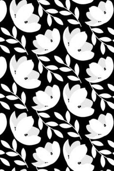 Paperback B&W Flora: 6x9 Lined Journal Book